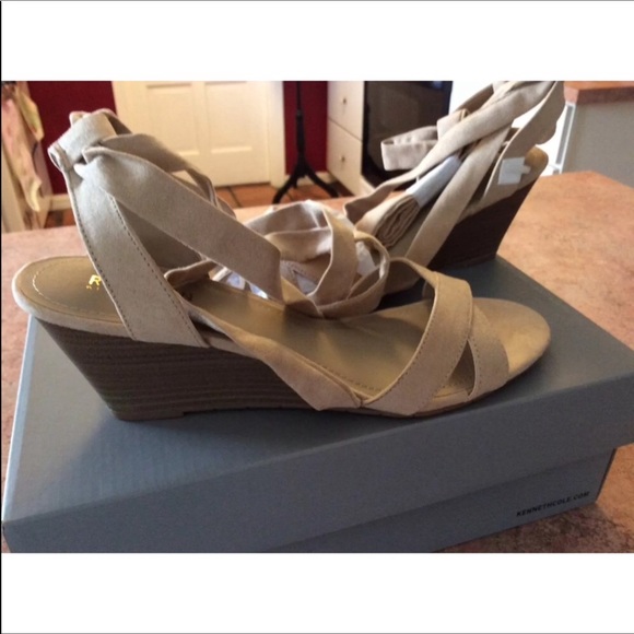 ❤️Brand new nude lace up wedges❤️ - Picture 2 of 6